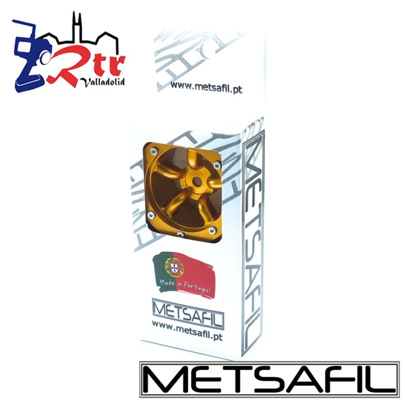 Llantas 1.9 aluminio Crawler beadlock Metsafil Oro/Oro (2 Unidades)