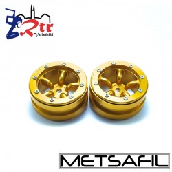 Llantas 1.9 beadlock Metsafil PT-Safari Oro/Oro (2 Unidades)