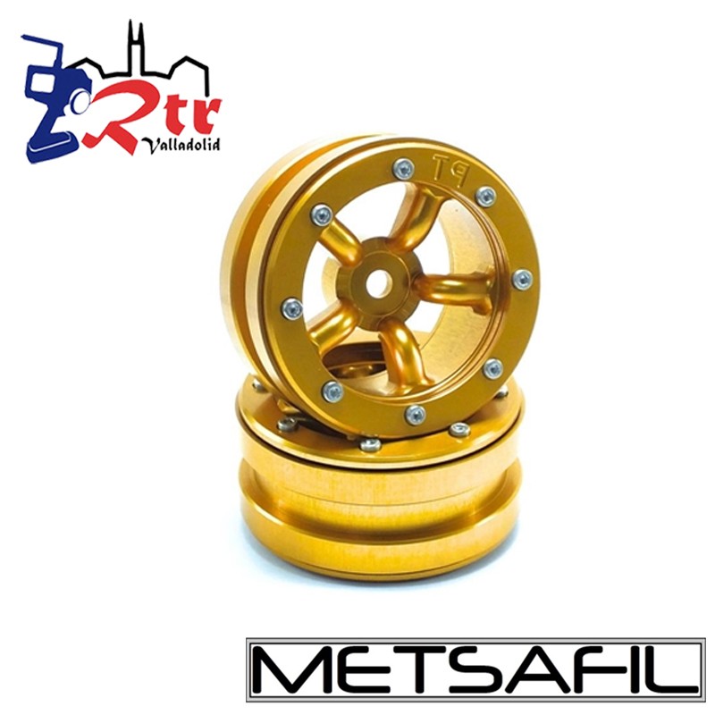 Llantas 1.9 beadlock Metsafil PT-Safari Oro/Oro (2 Unidades)
