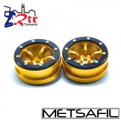 Llantas 1.9 beadlock Metsafil PT-Safari Oro/Negro (2 Unidades)