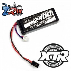 Bateria XTR receptor plana 7.4V 2400 Mah 16.5X31.5X85mm conector futaba