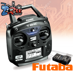 Emisora Futaba 6K V3 Receptor R3008SB (mode 2)