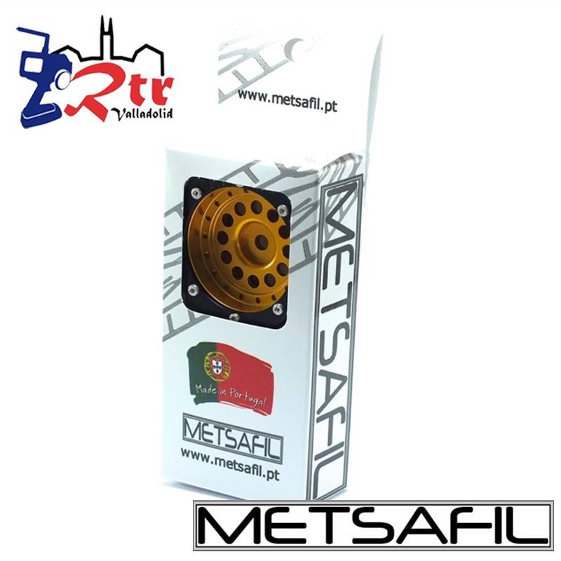 Llantas 1.9 beadlock Metsafil PT-Bullet Oro/Negro (2 Unidades)