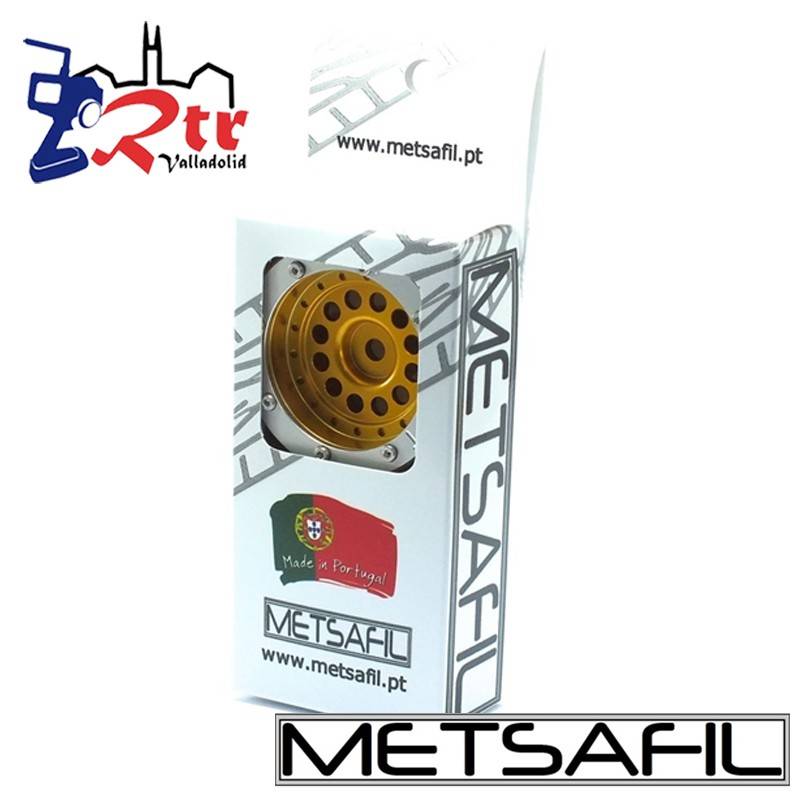 Llantas 1.9 beadlock Metsafil PT-Bullet Oro/Plata (2 Unidades)