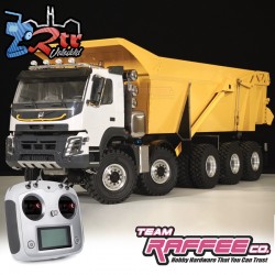 Camión volquete hidráulico RC Team Raffee Co. 1/14 10*10 RTR amarillo