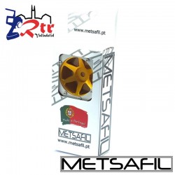 Llantas 1.9 beadlock Metsafil PT-Slingshot Oro/Silver (2 Unidades)