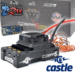 Castle COBRA 5 HV Sensored-Sensorless ESC 6-12S 50.4V Datalogging 20A Bec