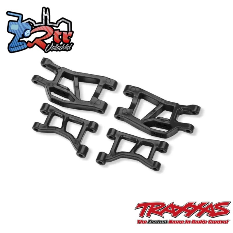 Brazos de suspensión delanteros superiores e inferiores Negro Traxxas TRA10831