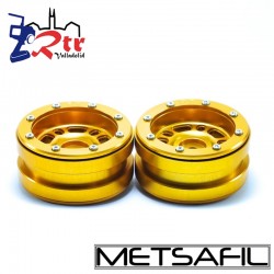 Llantas 1.9 beadlock Metsafil PT-Distractor Oro/Oro (2 Unidades)