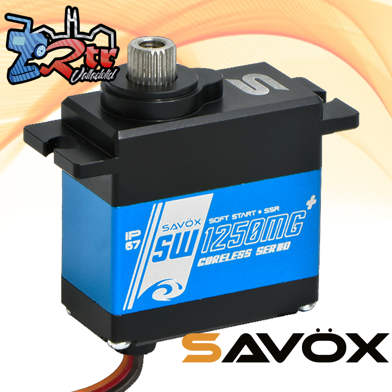 Servo Savox 8Kg 0.09Seg SW-1250MG Digital High Voltage - Coreless Motor Piñoneria Metálica