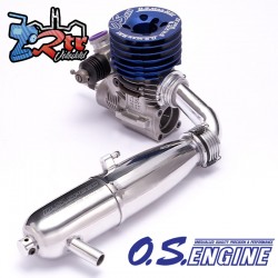 Combo Motor Nitro metano OS Speed MAX-R21 V2 Con Escape...