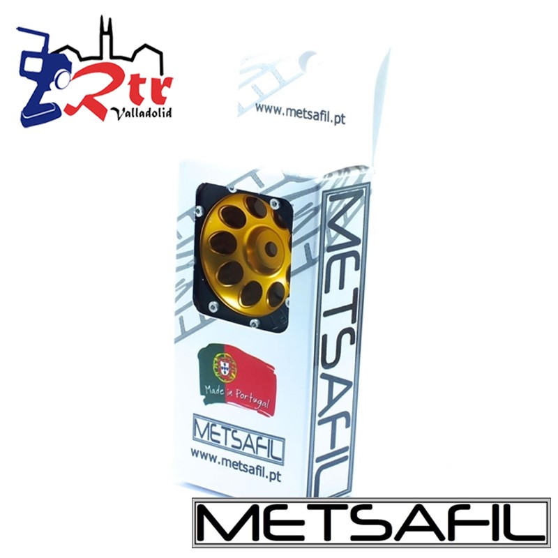 Llantas 1.9 beadlock Metsafil PT-Ecohole Oro/Negro (2 Unidades)