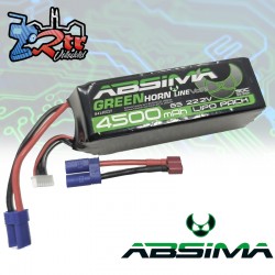 Bateria Lipo Absima 6S 14.8V 50C 30C 6700 HC (EC5-T-Plug) Greenhorn Vol.2