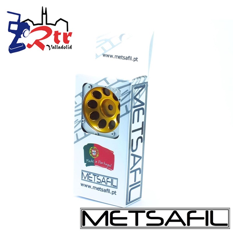 Llantas 1.9 beadlock Metsafil PT-Ecohole Oro/Plata (2 Unidades)