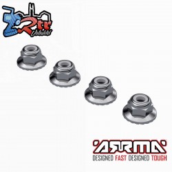 Wide Flanged Nyloc Nut M4 (4)