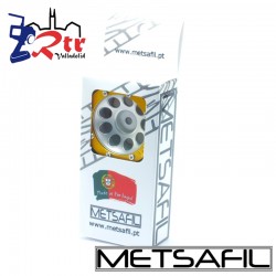 Llantas 1.9 beadlock Metsafil PT-Ecohole Plata/Oro (2 Unidades)