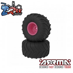 dBoots Chevron MT Tire Set  Glued  Pink
