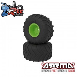 dBoots Chevron MT Tire Set  Glued  Green