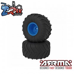 dBoots Chevron MT Tire Set  Glued  Blue