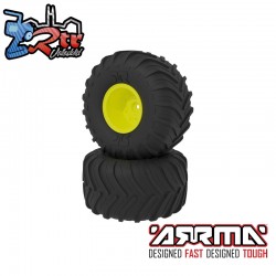 dBoots Chevron MT Tire Set  Glued  Yellow