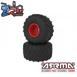 dBoots Chevron MT Tire Set  Glued  Red