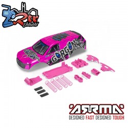 GORGON Painted Decaled Trimmed Body Set Pink-Black