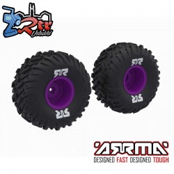 dBoots Cut Chevron MT Tire Set Glued  Purple