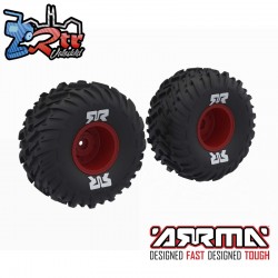 dBoots Cut Chevron MT Tire Set Glued  Red