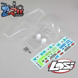 1-10 Clear Body Set with Driver Insert: Night Crawler SE