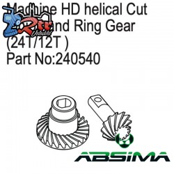 Machined HD helical Cut Pinion and Ring Gear (12T-24T )