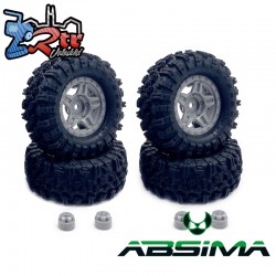 1.2inch Mudder Tire Set (60mm)  Grey (4)