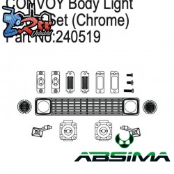 Body Light Mount Set for Convoy  Chrome