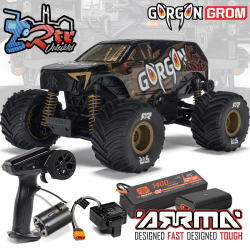 Arrma Gorgon Grom 4X4 1/16 RTR Escobillas Monster Truck Bateria y cargador Bronce