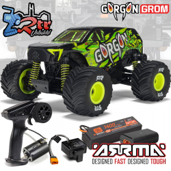 Arrma Gorgon Grom 4X4 1/16 RTR Escobillas Monster Truck Bateria y cargador Amarillo