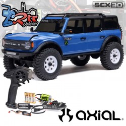 Axial SC30 Ford Bronco RTR Crawler 1/30 Azul Escobillas