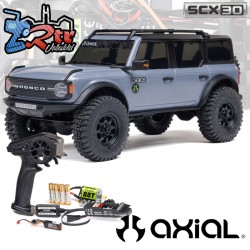 Axial SCX30 Ford Bronco RTR Crawler 1/30 Gris Escobillas