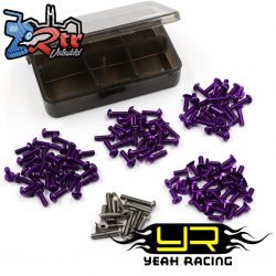 Juego de tornillos de aluminio purpura 7075 para tu coche ReveD Drift TSAS-0044P
