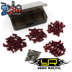 Juego de tornillos de aluminio Rojo 7075 para tu coche ReveD Drift TSAS-0044RD