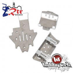 Placas de Protección de acero Hobbytech Inoxidable Traxxas TRX-4