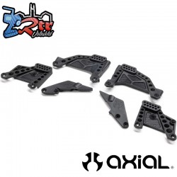 Torres de amortiguación y montajes Panhard delanteros y traseros: SCX10 III HP Axial AXI-2996