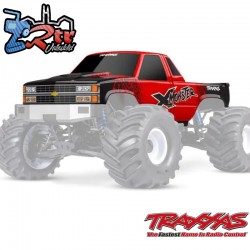 Carrocería Traxxas Chevrolet GMT400 CK Rojo X-Monster pintada calcomanías aplicadas TRA7697-RED