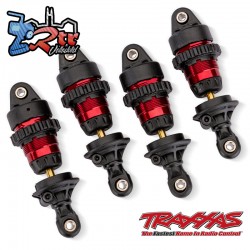 Amortiguadores cortos de aluminio rojo Mini GTR 4  Unid Traxxas TRA10865-RED