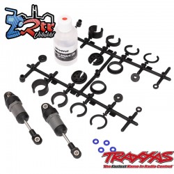 Amortiguadores Ultra™ cortos grises con resortes 2 unidades Traxxas TRA10860