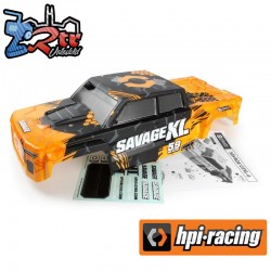 GTXL6 Kingcab Painted Truck Body (Orange/Black)