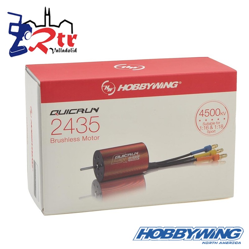 Hobbywing QuicRun 2435 4500kV Sensorless Motor 1/16 y 1/18