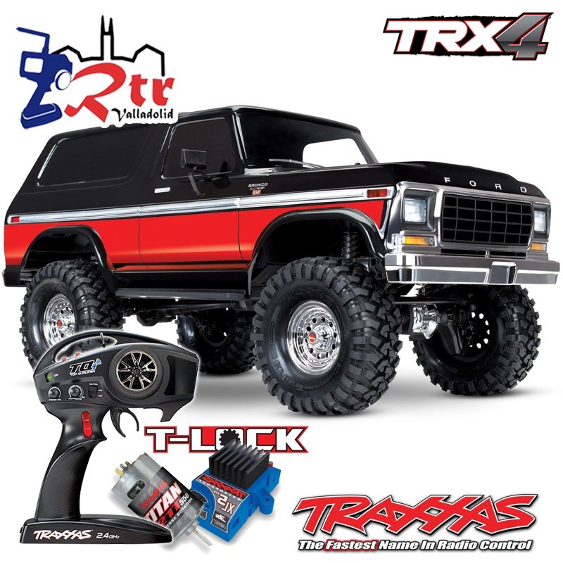 Traxxas TRX-4 4wd 1/10 Crawler Ford Bronco Roja