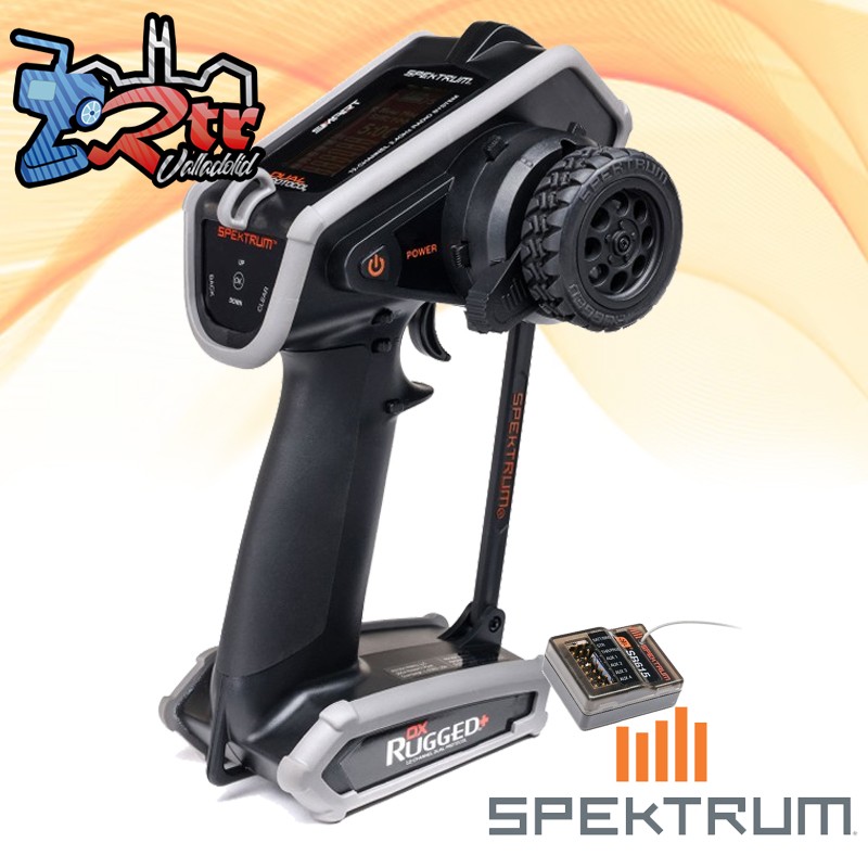Emisora Spektrum DX Rugged+ 12 Canales 2.4 GHz con receptor SR615
