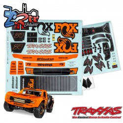 Hojas de calcomanías ilimitadas Desert Racer Edición Fox Traxxas TRA8561