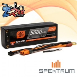 Batería Spektrum Smart LiPo 5000mAh 14.8V 4S 100C 5mm IC3