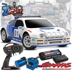Traxxas Mini Rally VXL 3s 4Wd Ford RS200 1/12 con batería y Cargador